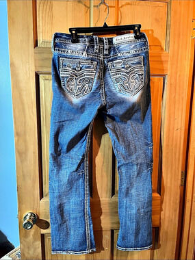 Rock Revival Ferry Mid-Rise Boot Jeans Bootcut in Blue